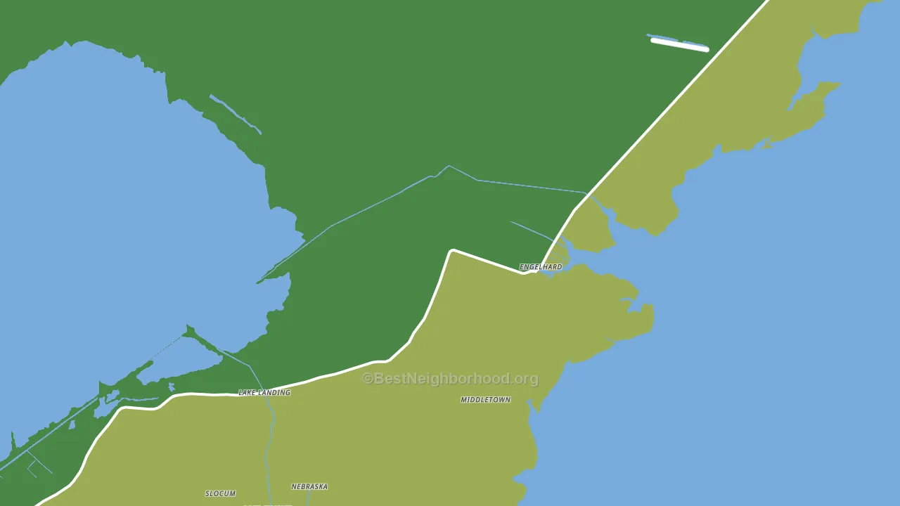 Engelhard, NC block-group voter-turnout map