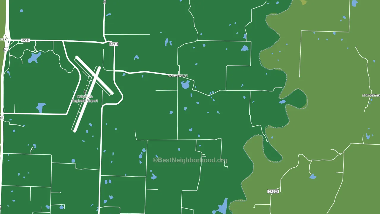 Englewood, MO block-group voter-turnout map