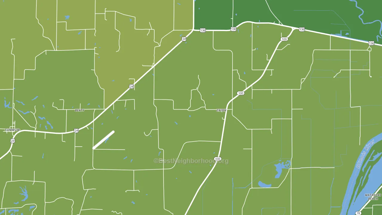 Enion, IL block-group voter-turnout map