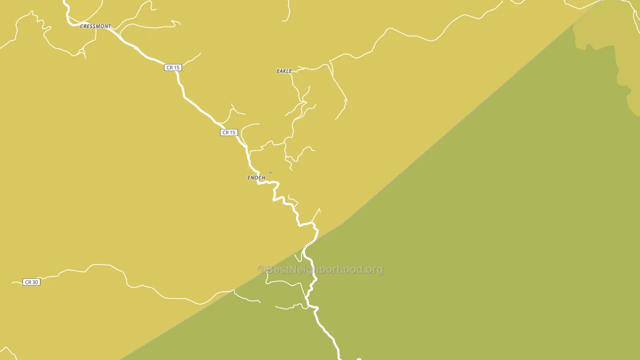 Enoch, WV block-group voter-turnout map