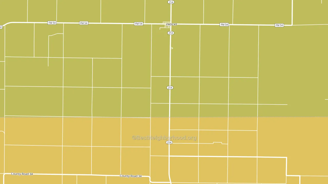 Enochs, TX block-group voter-turnout map