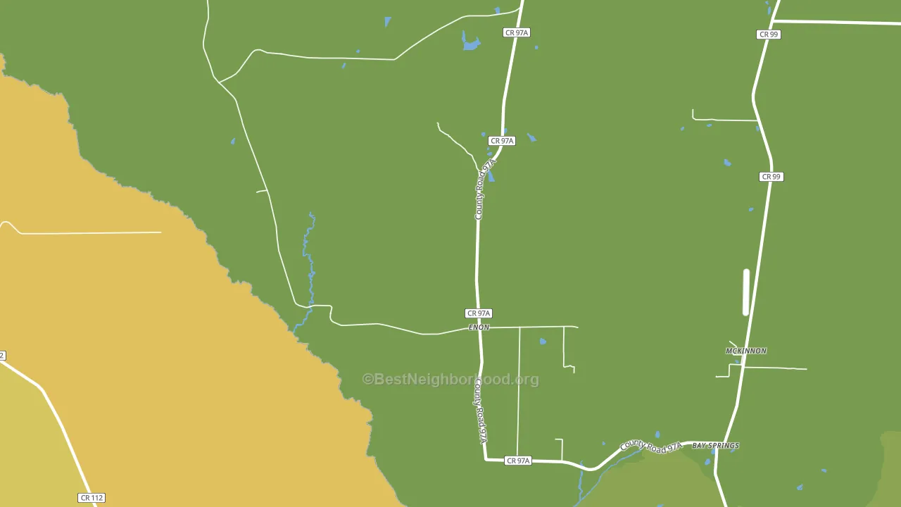 Enon, FL block-group voter-turnout map