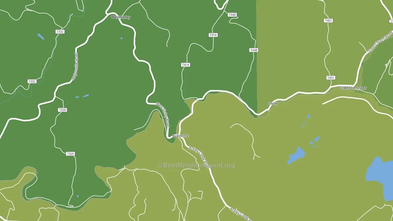 Enon, PA block-group voter-turnout map