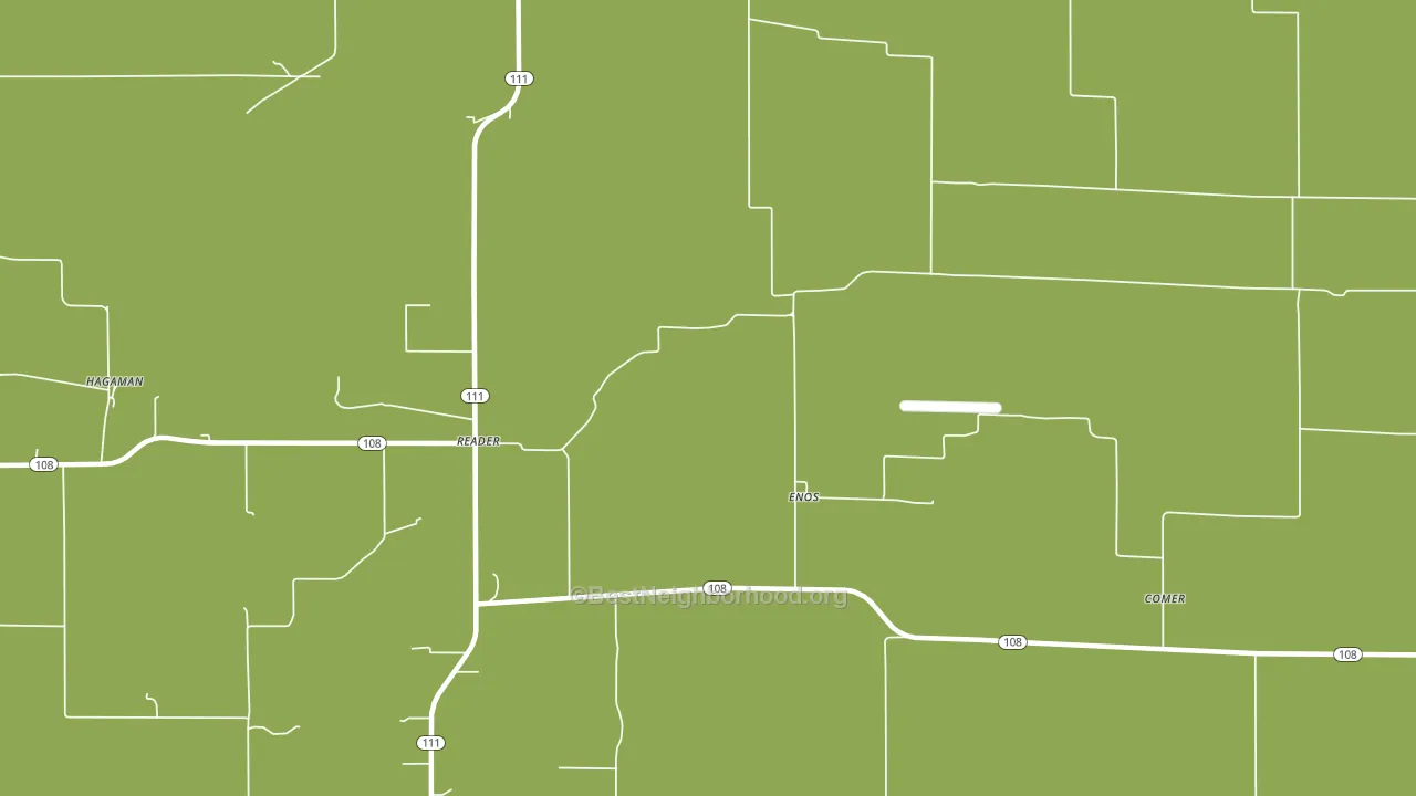Enos, IL block-group voter-turnout map
