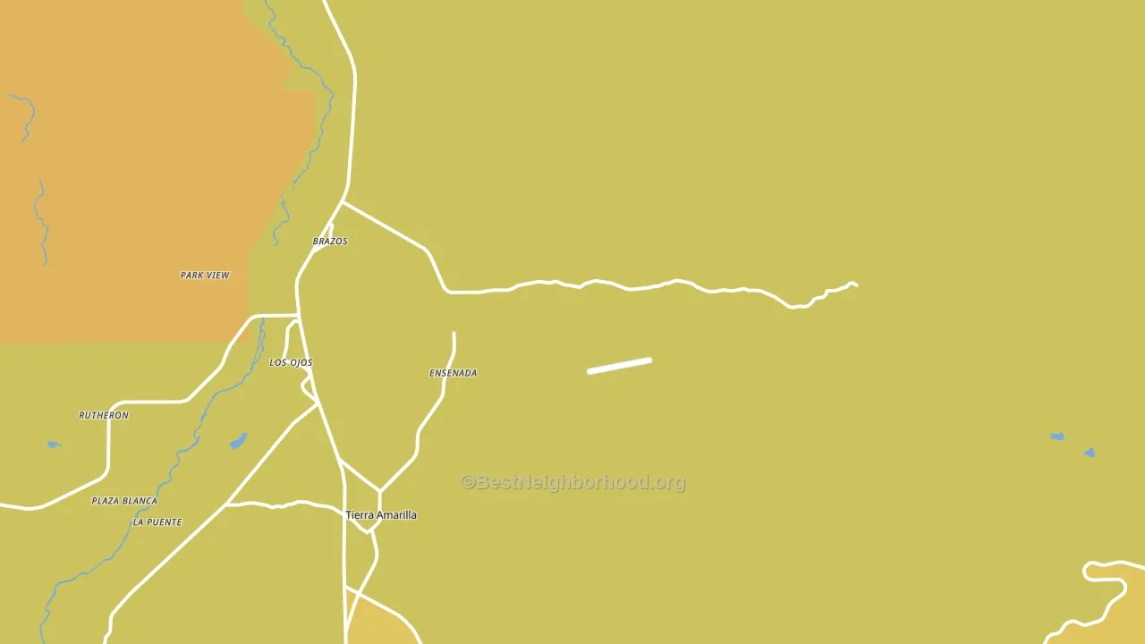 Ensenada, NM block-group voter-turnout map