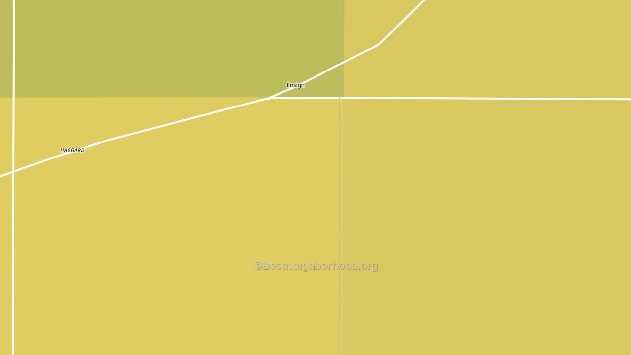 Ensign, KS block-group voter-turnout map