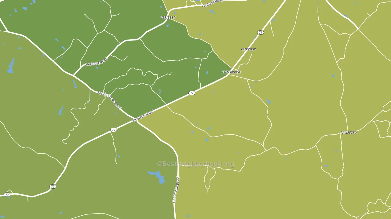 Enterprise, GA block-group voter-turnout map