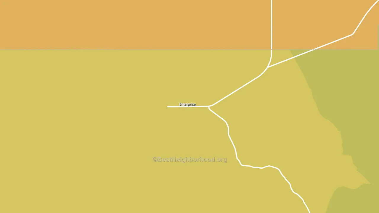 Enterprise, UT block-group voter-turnout map
