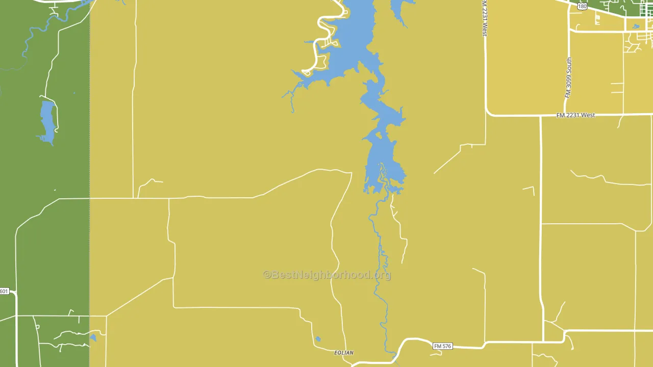 Eolian, TX block-group voter-turnout map