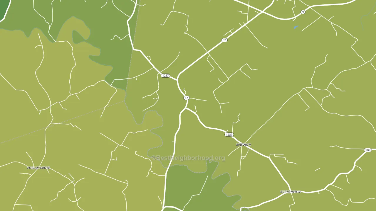 Epworth, KY block-group voter-turnout map