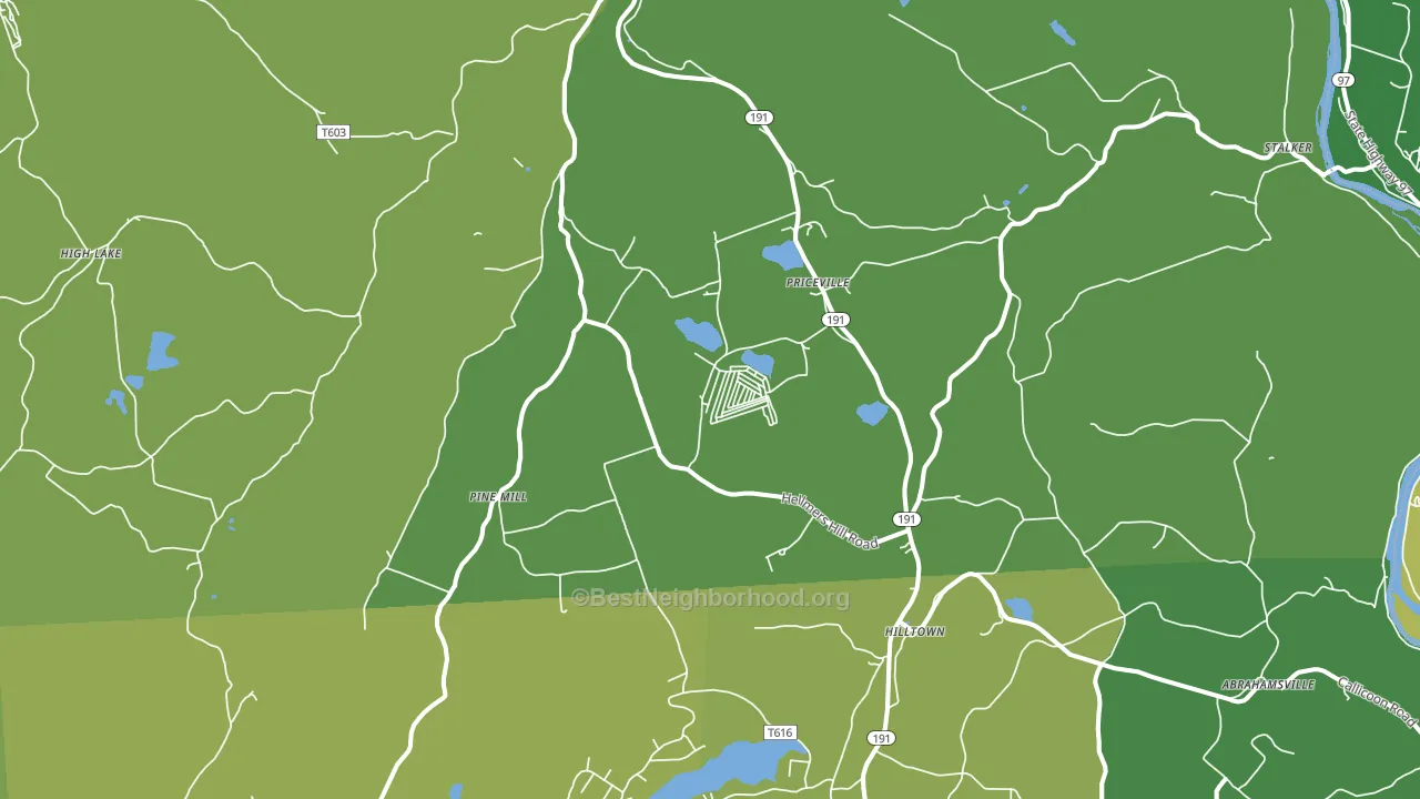 Equinunk, PA block-group voter-turnout map