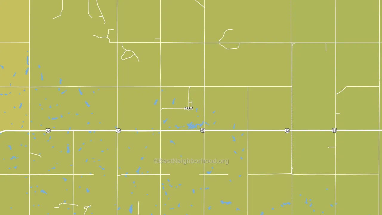 Eram, OK block-group voter-turnout map