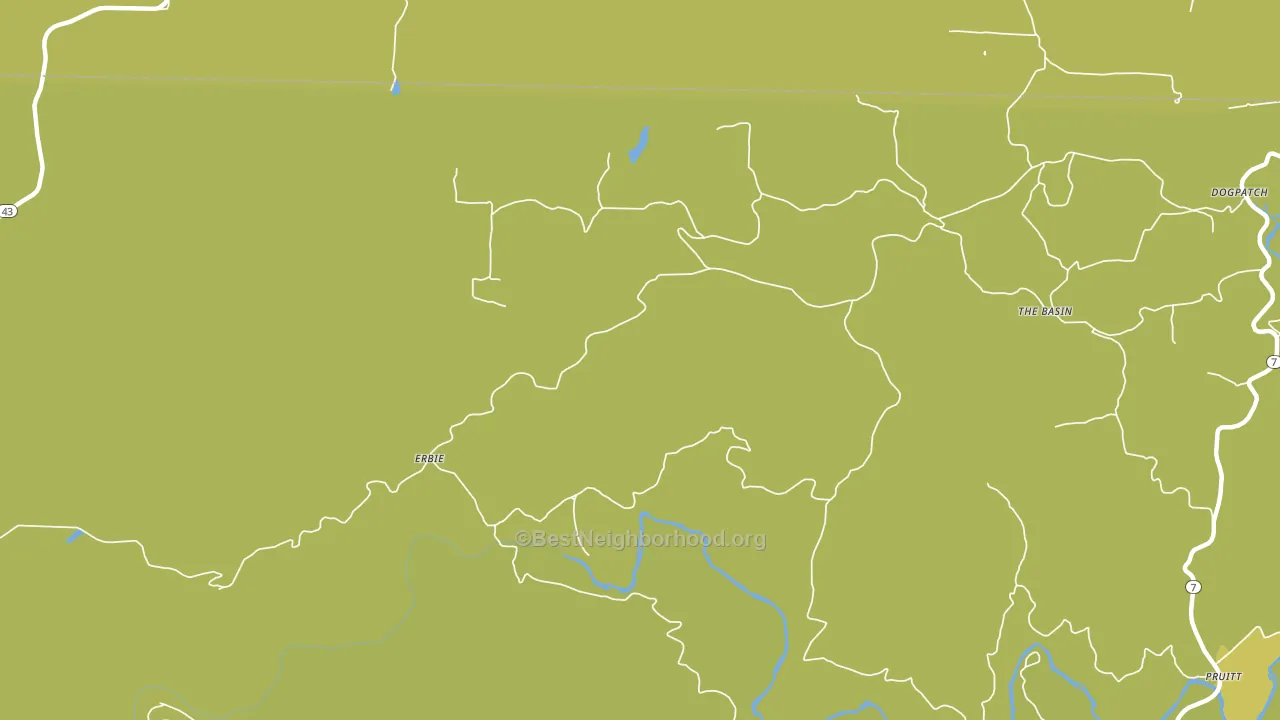Erbie, AR block-group voter-turnout map