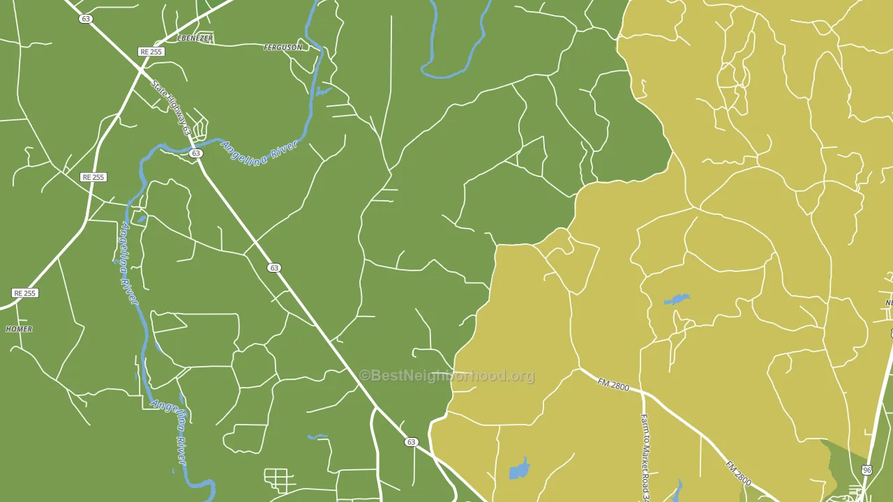 Erin, TX block-group voter-turnout map