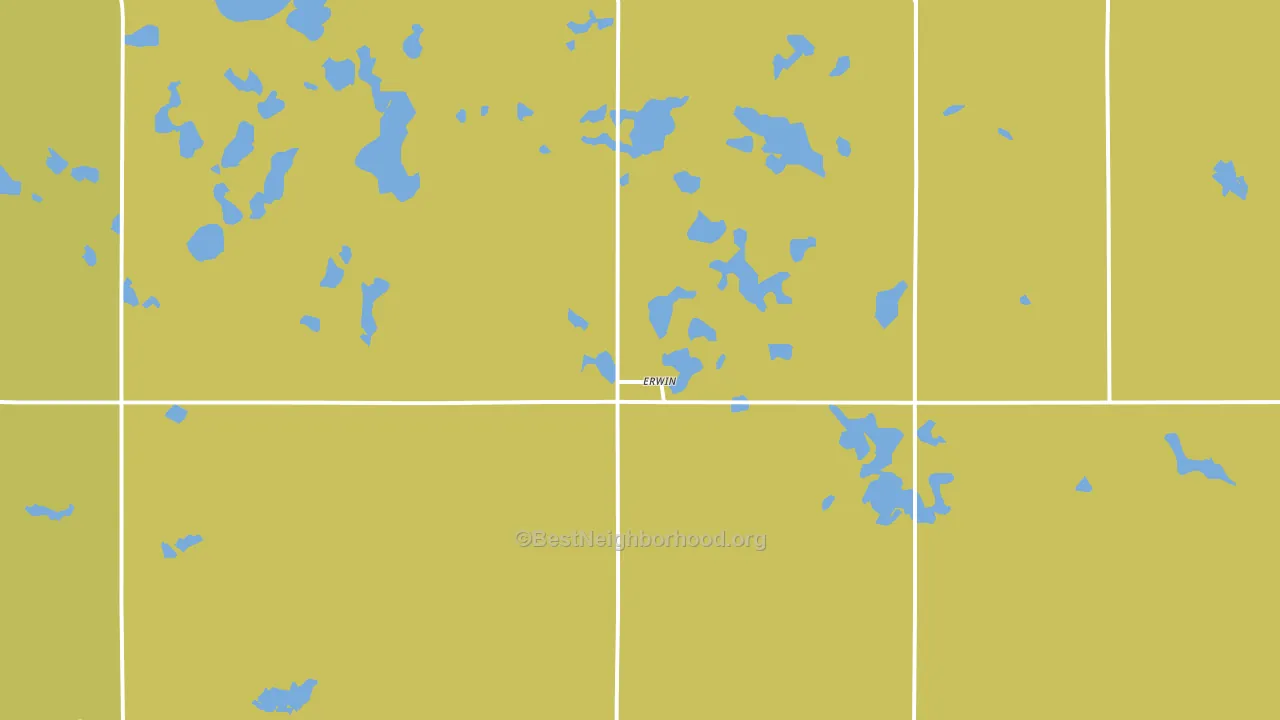 Erwin, SD block-group voter-turnout map
