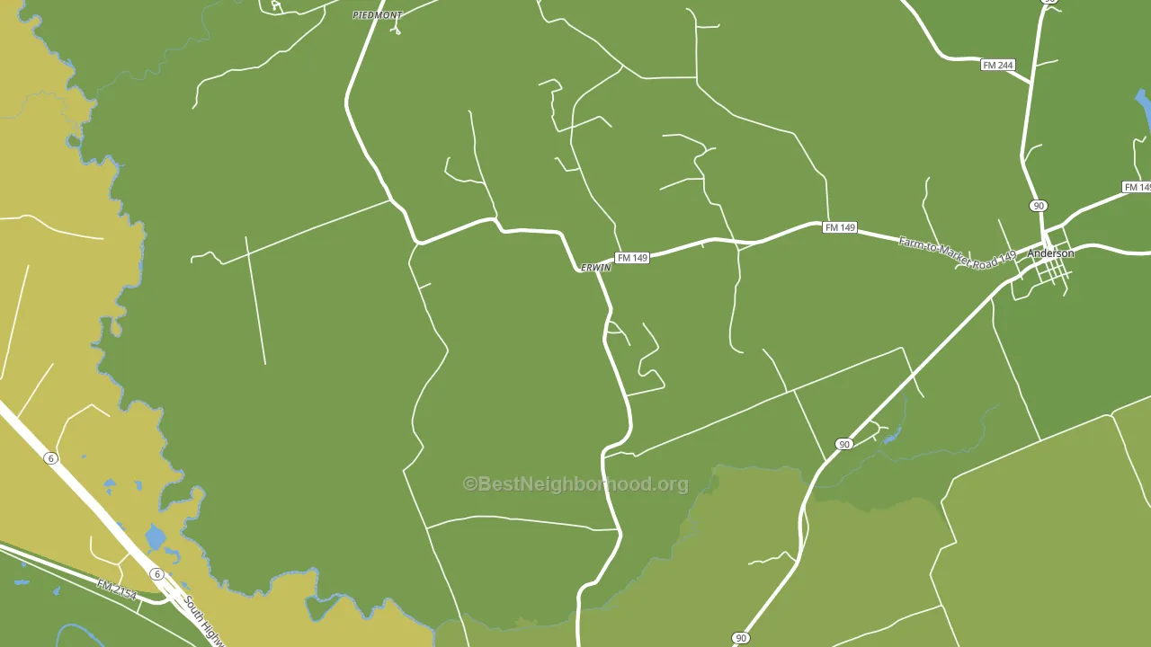 Erwin, TX block-group voter-turnout map