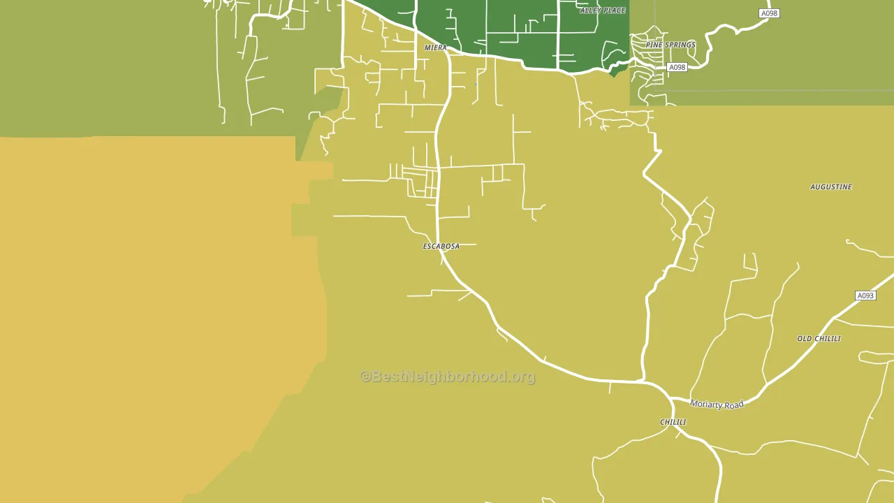Escabosa, NM block-group voter-turnout map