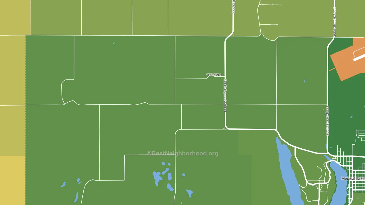 Espanola, WA block-group voter-turnout map