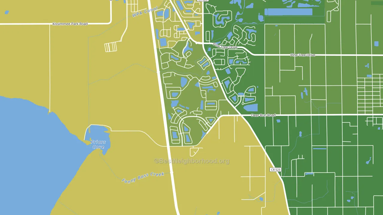 Esprit, St. Cloud, FL block-group voter-turnout map