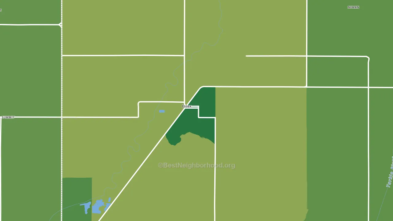 Essex, IA block-group voter-turnout map