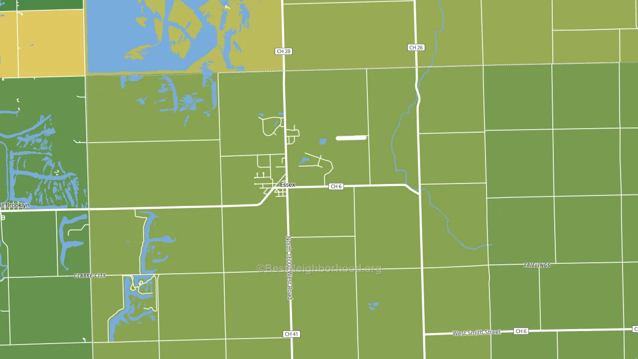Essex, IL block-group voter-turnout map