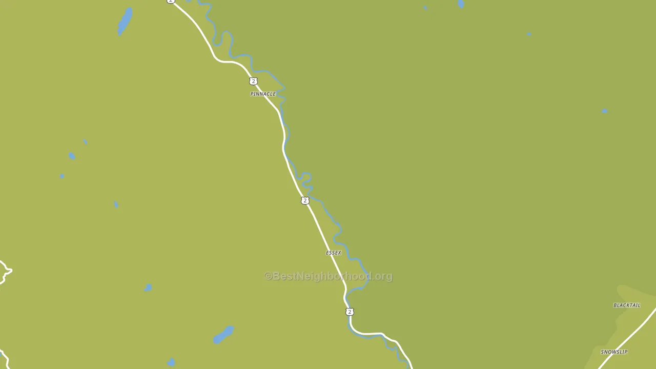 Essex, MT block-group voter-turnout map