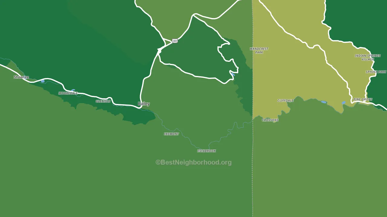 Estabrook, CO block-group voter-turnout map
