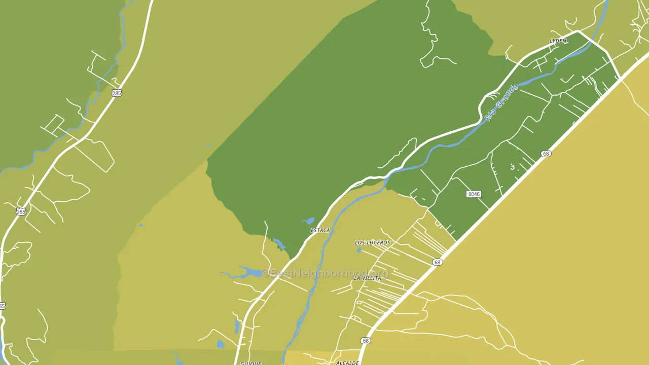 Estaca, NM block-group voter-turnout map