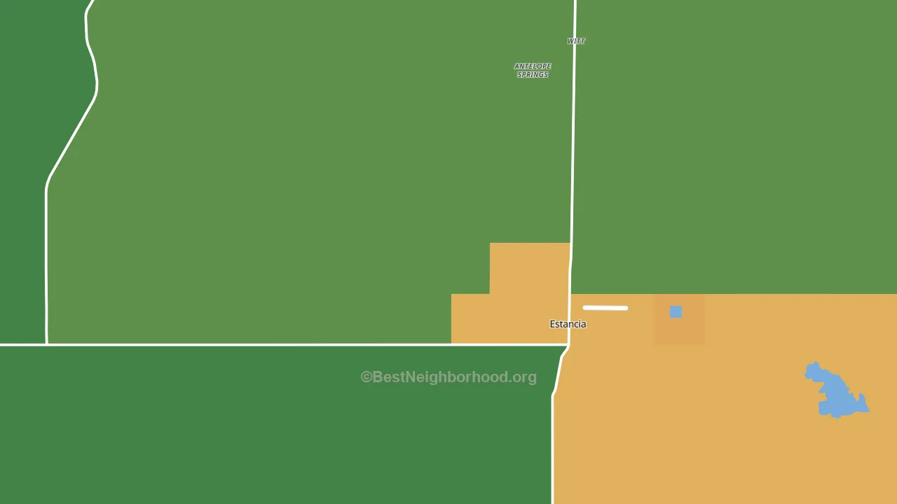 Estancia, NM block-group voter-turnout map