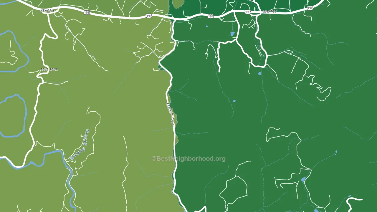 Estatoe, NC block-group voter-turnout map