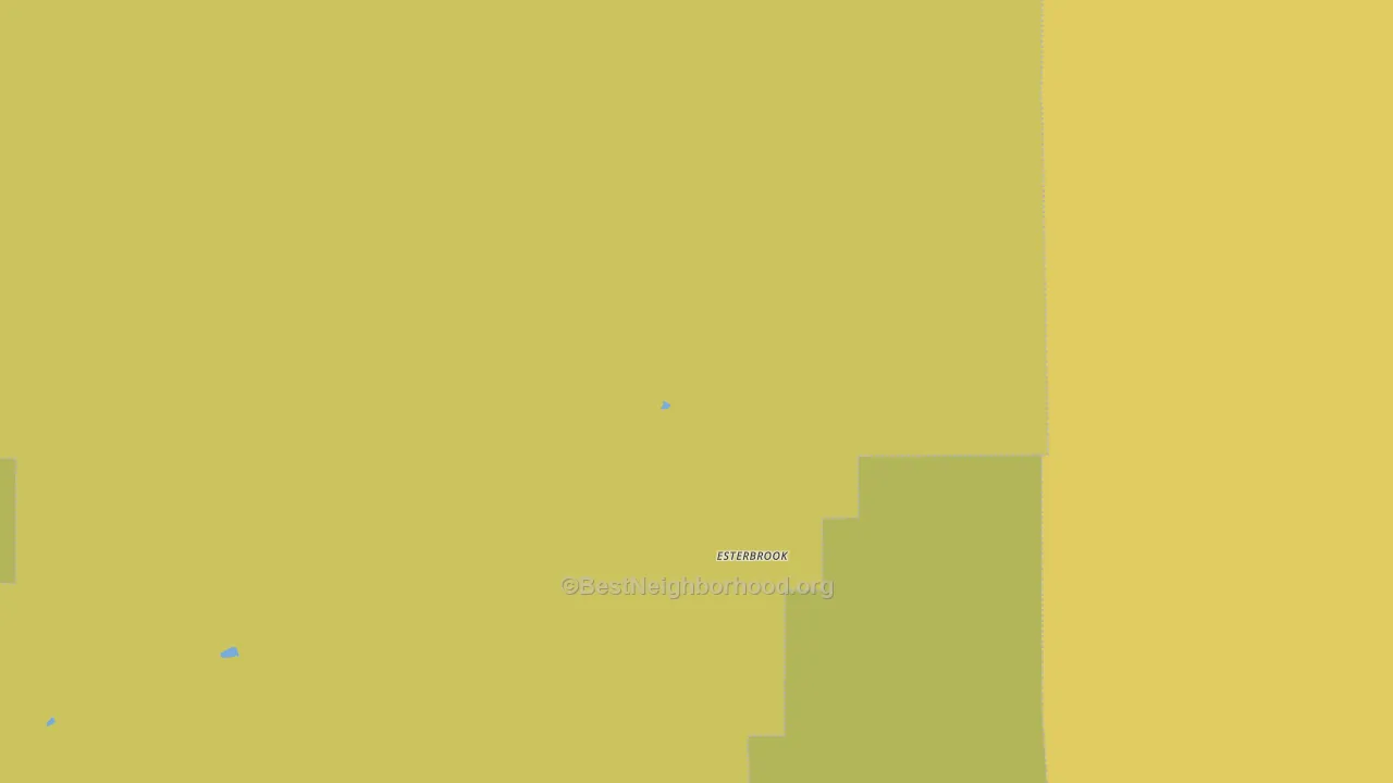Esterbrook, WY block-group voter-turnout map