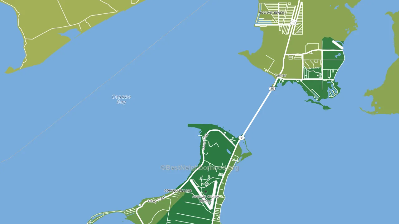 Estes, TX block-group voter-turnout map