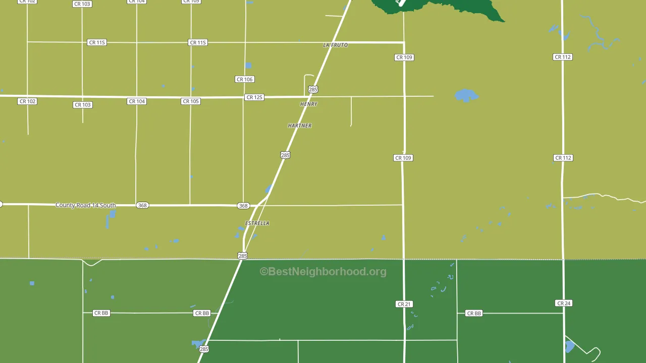 Estrella, CO block-group voter-turnout map