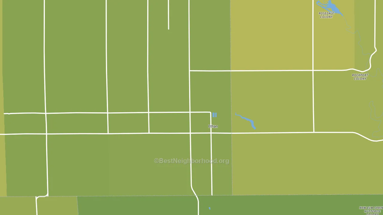 Ethan, SD block-group voter-turnout map