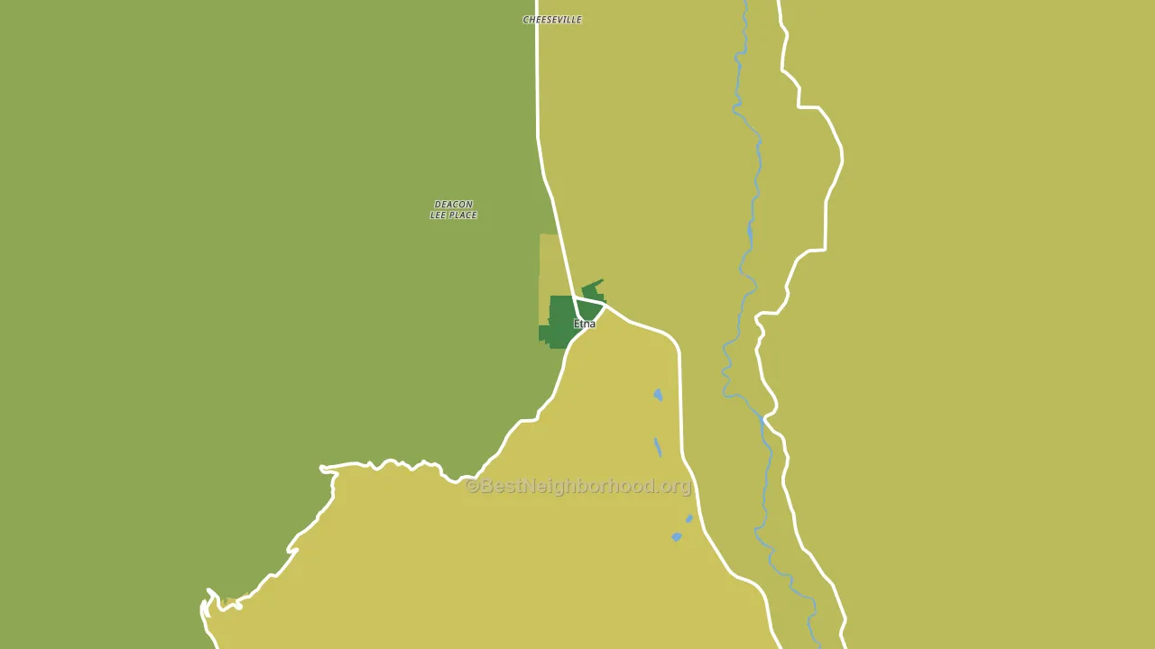 Etna, CA block-group voter-turnout map