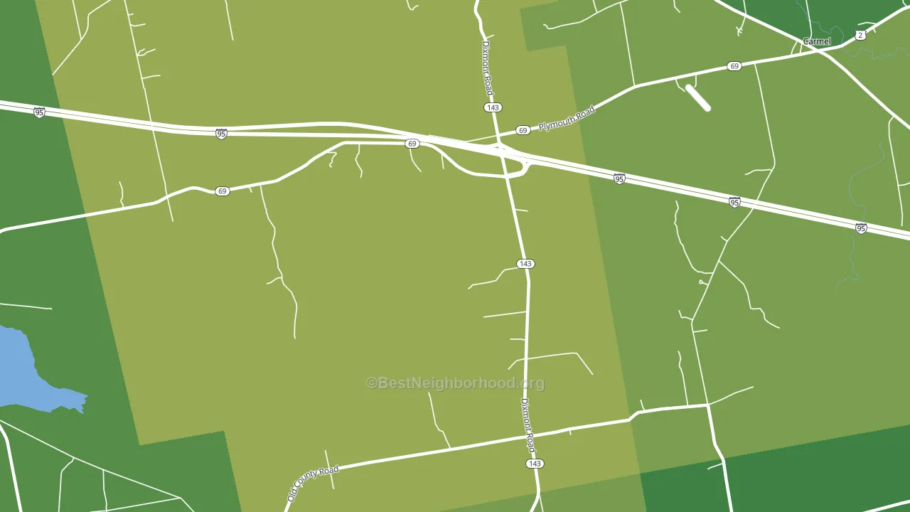 Etna Center, ME block-group voter-turnout map