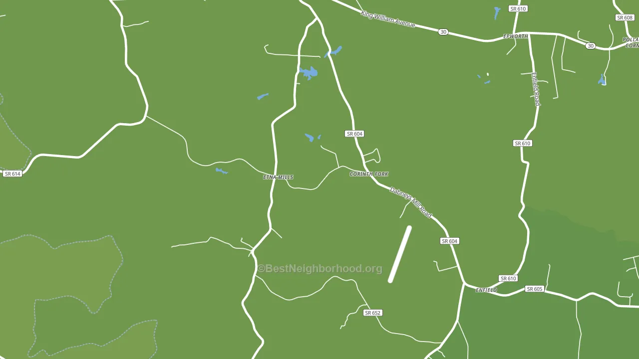 Etna Mills, VA block-group voter-turnout map
