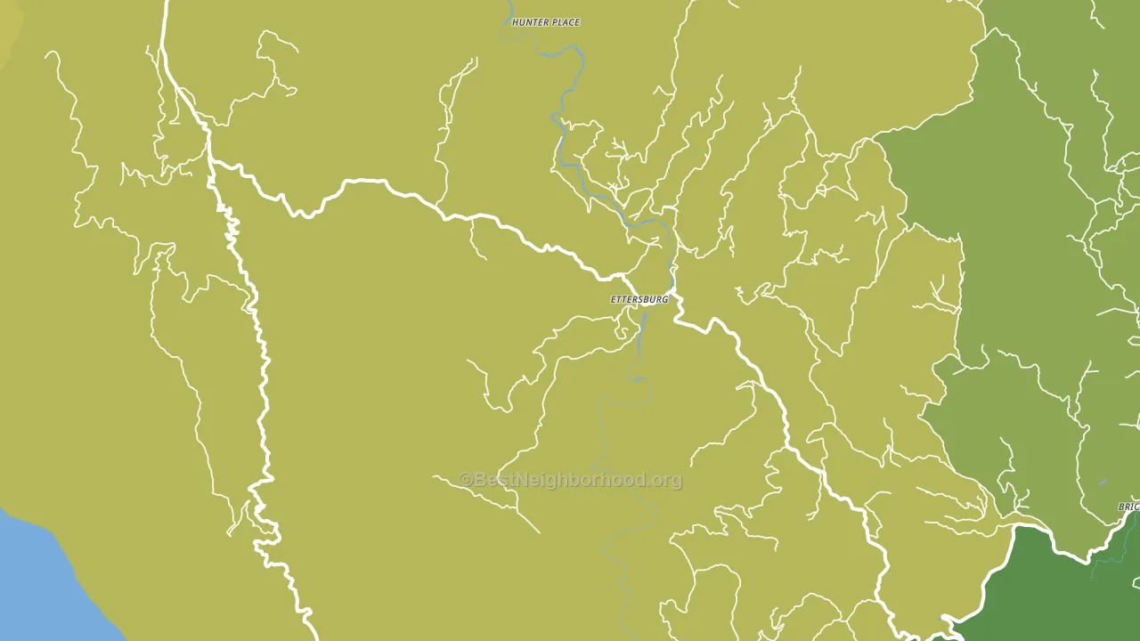 Ettersburg, CA block-group voter-turnout map