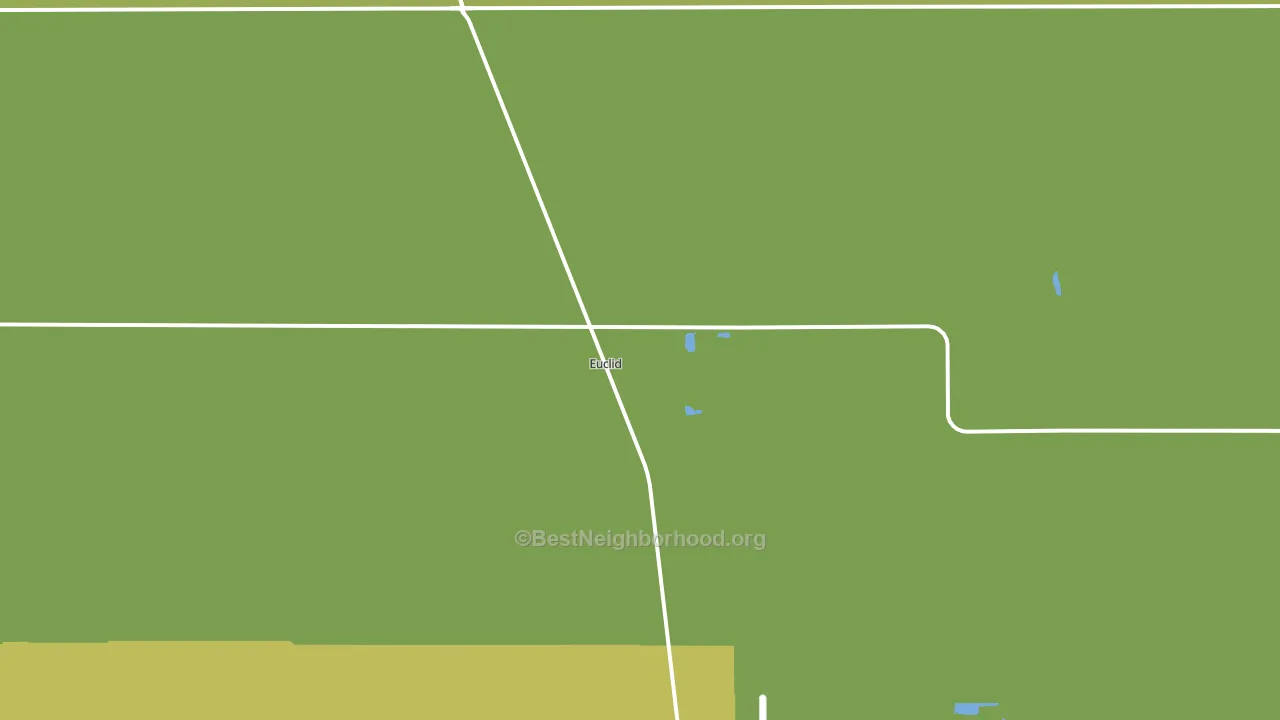 Euclid, MN block-group voter-turnout map