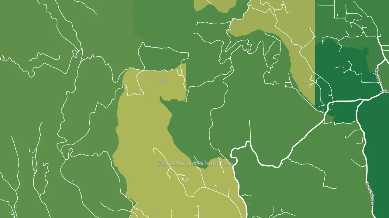 Eufaula Heights, WA block-group voter-turnout map