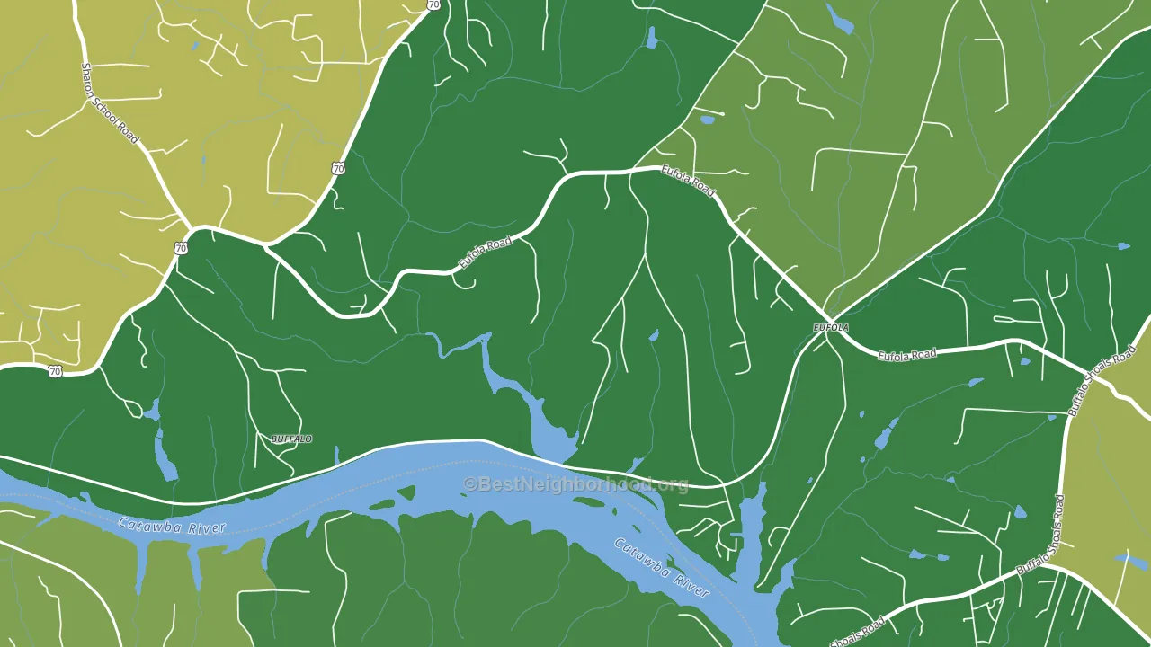 Eufola, NC block-group voter-turnout map