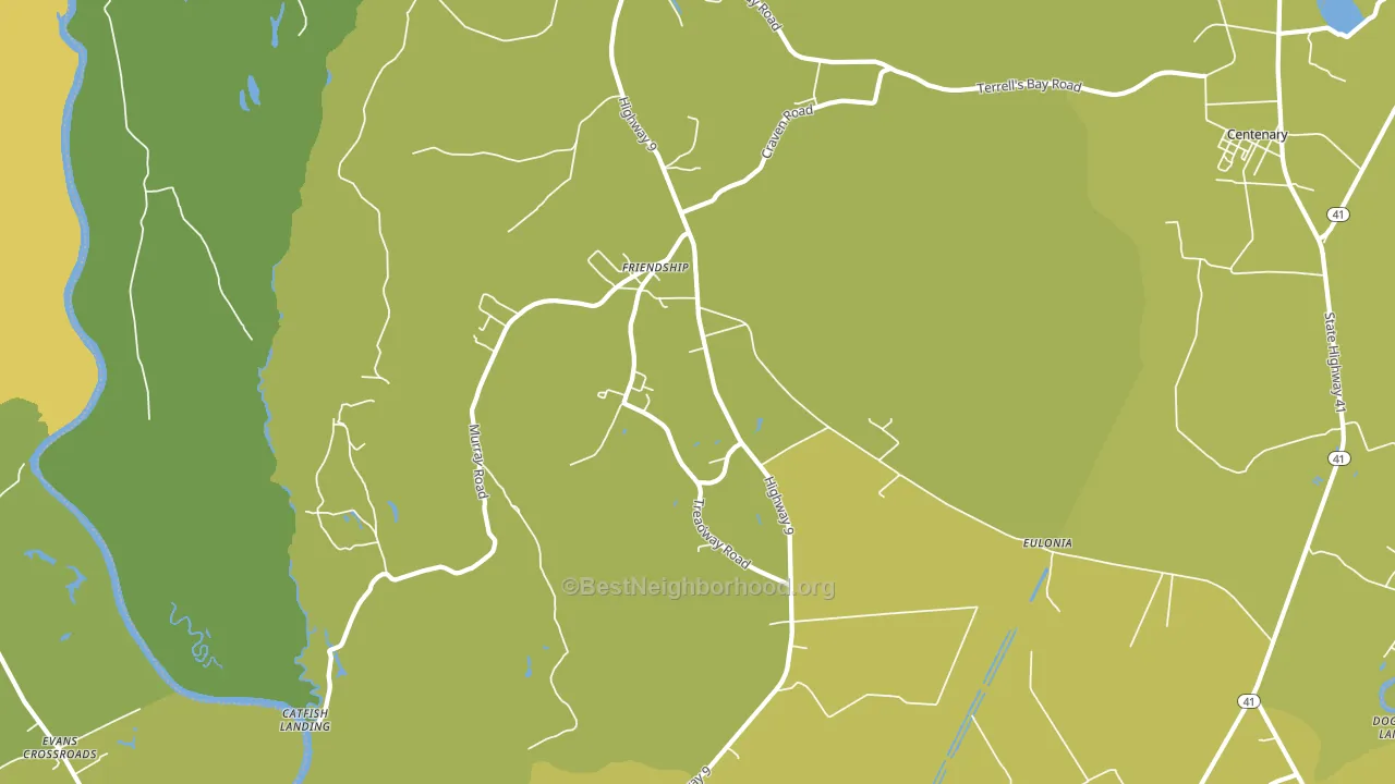 Eulonia, SC block-group voter-turnout map