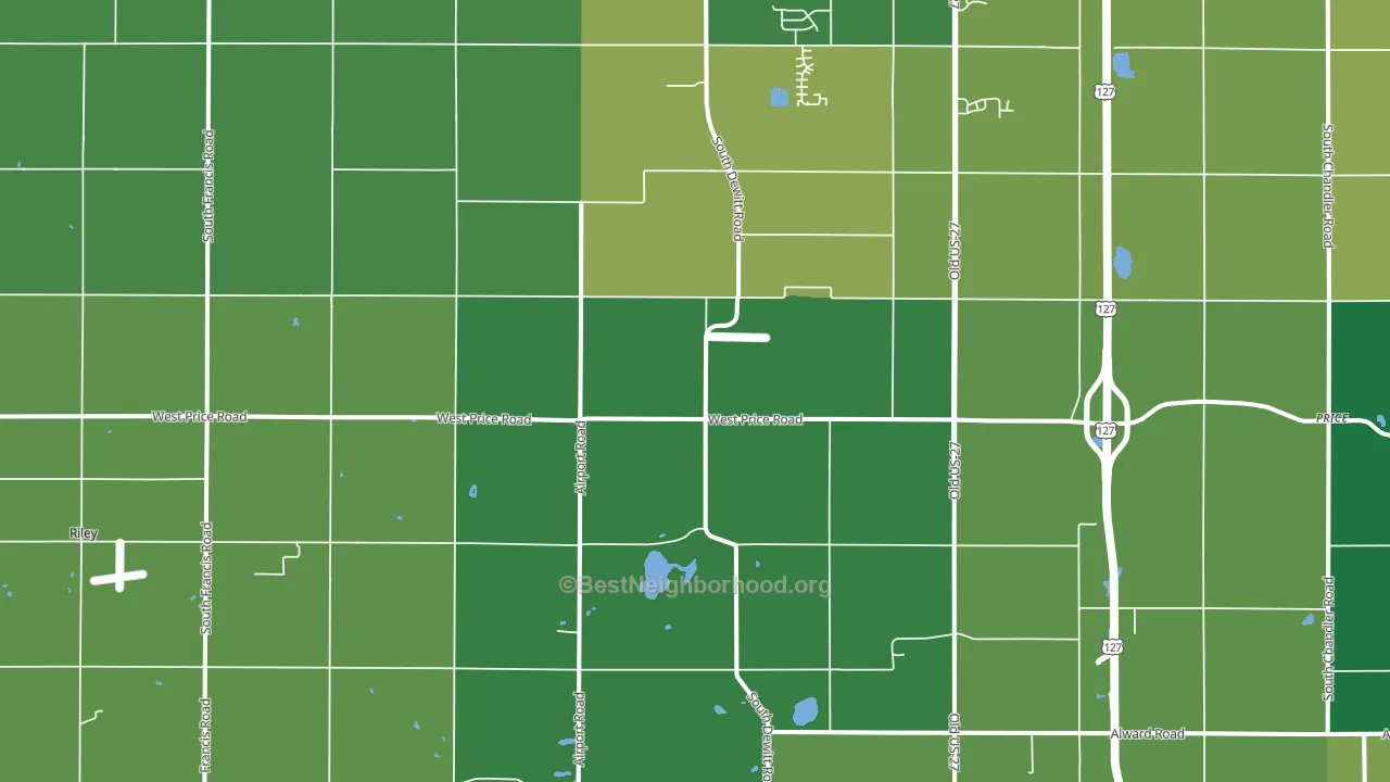Eureka, MI block-group voter-turnout map
