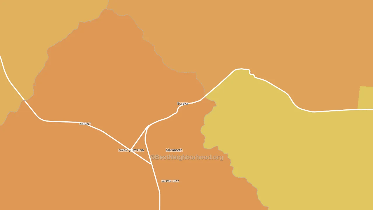 Eureka, UT block-group voter-turnout map