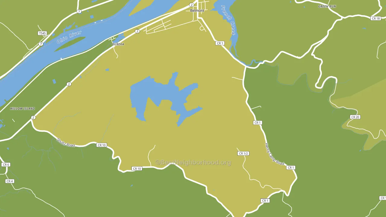 Eureka, WV block-group voter-turnout map