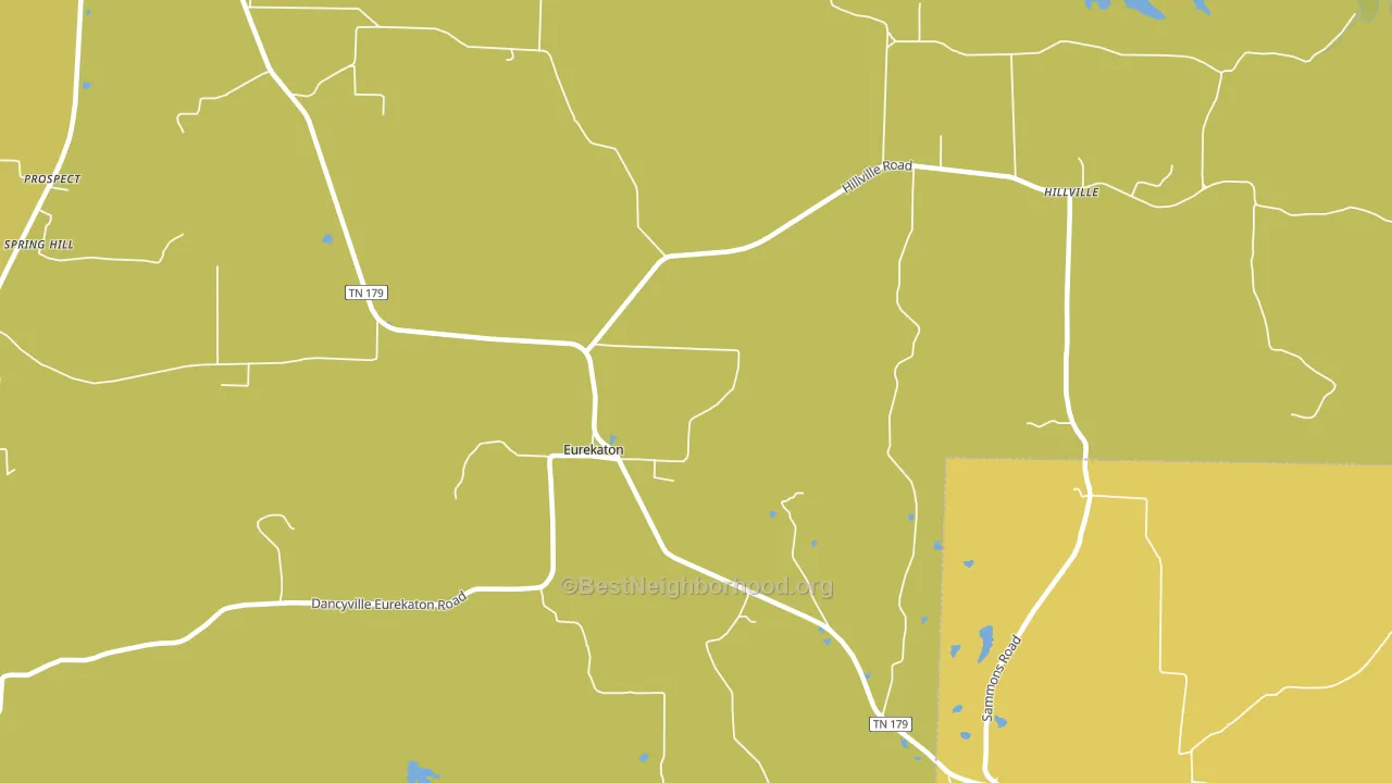 Eurekaton, TN block-group voter-turnout map