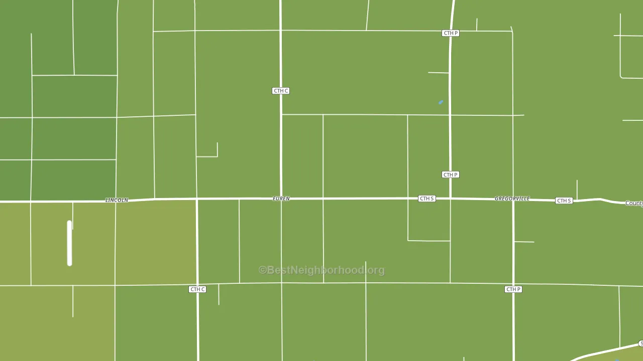 Euren, WI block-group voter-turnout map