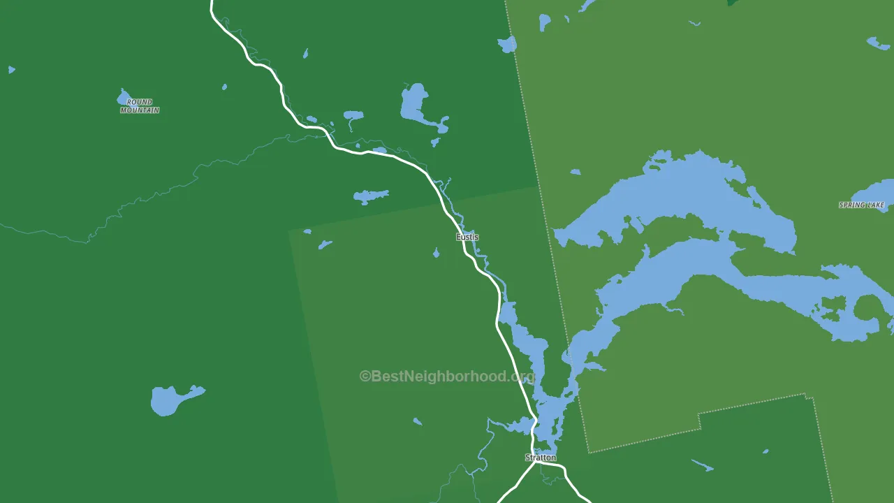 Eustis, ME block-group voter-turnout map