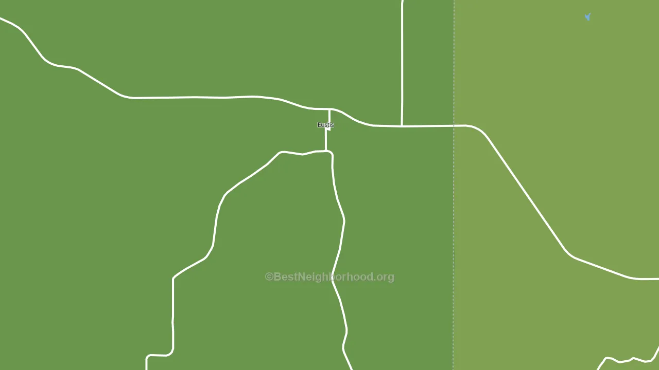 Eustis, NE block-group voter-turnout map