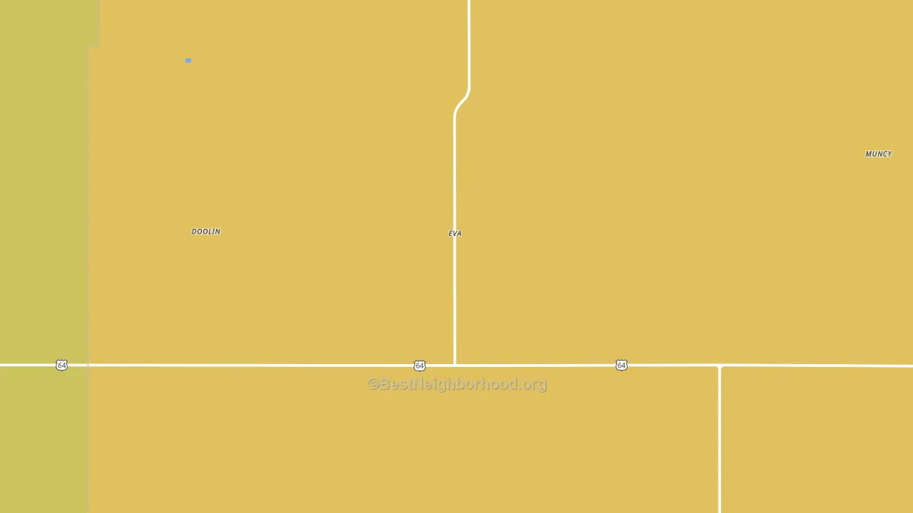 Eva, OK block-group voter-turnout map
